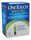 Tiras One Touch Select Plus - Caixa Com 50 Tiras Reagentes Cor Azul
