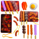 Brinquedo Kit Cozinha Infantil Churrasco Espeto Churrasqueir Cor Vermelho
