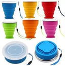 Kit 3 Copo Dobrável Retrátil De Silicone  Várias
