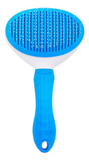 Escova Pelos Pet Automatica Rasqueadeira Magica Gato Cao New Cor Azul