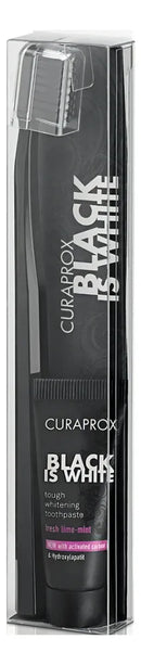 Escova Dente Curaprox Cs5460 Black + Creme Dental Black 8 Ml
