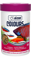 Ração Peixe Alcon Colors Flocos 50g Realça a Cor Completo