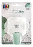 Furador Cantoneira Arredondada 3 Em 1 Toke Crie Tec 21876 Cor VERDE-BRANCO