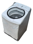 Capa Maquina Lavar Brastemp 15kg Ziper Painel Tr Cinza-claro