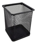 Organizador De Mesa Porta Treco Aramado Porta Lápis E Caneta Cor QUADRADO PRETO