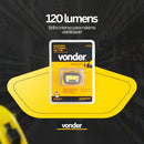 Lanterna Adaptável Para Cabeca Ledcob Lcv 120 Vonder Lanterna Preto Luz Branco