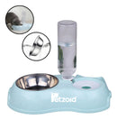 Comedouro E Bebedouro Automático Para Cães E Gatos Filhotes Cor Azul