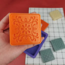 Forma Quadrada Silicone Sabonete Saboaria Artesanal Arabesco