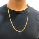 Corrente Masculina Outlet Premium Ouro 4mm 70cm Aço Inox Não Perde A Cor Cor Dourado