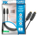 Cabo Optico Audio Toslink 3 Metros, Xbox, Ps4, Ps3, 018-9003