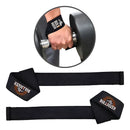 Strap de Academia Par Musculação Treino Segurança Força Punho Cor Preto Bulldozer