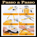 Cadarço Elástico Cadarco Tênis Masculino Feminino Corrida Cor Preto Total