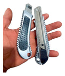 Estilete De Alumínio Reforçado Com Lâmina segmentada 18mm Trava Automática