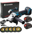 Ecosen esmerilhadeira lixadeira angular 11000rpm-bateria de lítio cor azul-celeste frequência 60hz