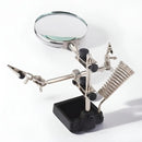 Lupa Para Solda Com Garras E Suporte Para Ferro Solda Braço Articulável Tomóvi