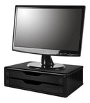 Suporte Para Monitor Mesa 2 Gavetas Ergonômico Escritório Reforçado Premium