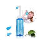 Polaris Shop Frasco De Lavagem Nasal Garrafa Higienizador Para Adulto E Infantil Criança Com 2 Bicos 300 Ml Reutilizável Melhora Sinusite Rinite Garrafinha Lavador Limpador Ducha