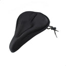 Capa Gel Banco Selim Assento Bike Pedal Pulse Almofada Forro Ajustável Regulável Anatômica Ciclismo Bicicleta Spinning Bmx Cor Preto