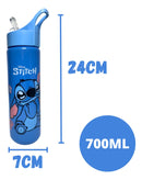 Garrafa Stich Lilo Infantil Garrafa De Agua Squeeze Stitch Garrafa De Água Squeeze Stitch 700ml Plástico Cor Azul