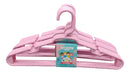 Kit 15 Unidades Cabides Infantis Roupa Infantil Bebê Cor Rosa