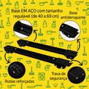 Base Suporte Móvel Maquina Lavar, Geladeira, Freezer, Ajustável Tche Amo