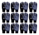 Kit 12 Prs Luva De Pu Multitato Tátil Mecânico Antiestá 8 (M)