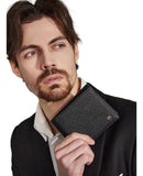 Carteira Masculina Young em Couro grande porta CNH RG Moeda