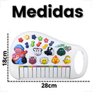 Piano Infantil Teclado Musical Para Criança Som Animais Bebê Cor Branco