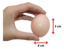 Kit 24 Ovos Falsos Plástico Para Indez Galinha, Cor Ovo Caipira Marrom, Estimula Postura Correta, Evita Ovos Quebrados