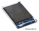 Case Para Hd Slim Externo Usb 3.0 Computador Ssd Hdd Sata 2.5 Notebook Pc Ps4 Xbox Transparente