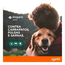 Simparic Comprimido Contra Pulgas Carrapatos e Sarnas 10mg 2,5 a 5kg com 1