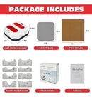 Prensa Térmica A4 23x23cm Sublimação Transfer Camiseta Dtf Mecolour Cor Vermelho