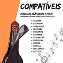 Capa Violão Clássico Luxo Viasom Preta Strinberg Tagima Gian