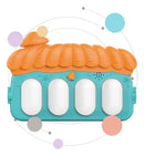 Wakaii Tapete Musical Infantil Azul glaciar Piano Champiñón