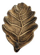 Incensario Porta Incenso Folha Grande Dourada De Resina