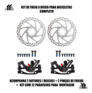 Kit Freio A Disco 160mm Mecânico Pinça/disco/adaptador Bike