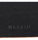 Toalha de microfibra Nabaiji Decathlon tamanho L 80 x 130 cm cinza escuro