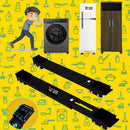 Base Suporte Móvel Maquina Lavar, Geladeira, Freezer, Ajustável Tche Amo