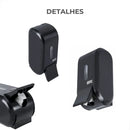 Kit Dispenser Papel Toalha Saboneteira Sabonete Gel Cor Preto