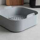 03 Forma Silicone Air Fryer Reutilizavel Protetor 20cm