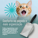 Pazinha Pá Coletora Higiênica Caixa De Areia reutilizável De Gato Pet Peneira Aço Inox Flysea