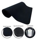 Mouse Pad Gamer 90x40 Escritório Alta Qualidade Preto Liso Isoprene