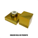 Acabamento De Registro Quadrado Dourado De Metal Padrão Deca Dourado Brilhante