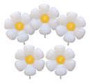 10 Balão Flor Margarida Branca 45cm Decoração Festa Jardim Cor Branco Liso