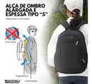Mochila Bolsa Escolar Masculina Feminina Faculdade Básica Cor Cinza Woosh