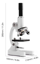 Microscópio Monocular Biológico Profissional - 64x A 2400x Cor Branco