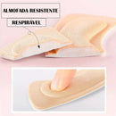 3 Protetor De Calcanhar Revest Alto Conforto Tênis E Sapatos Cor Nude