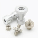 Kit Adaptador Rosca 1/4 3/8 Tripés Câmeras Luz - 5 Peças