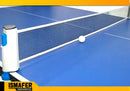Rede Ping Pong Profissional Retrátil Tênis De Mesa Cor Branco e Preto