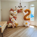 10 Balão Flor Margarida Branca 45cm Decoração Festa